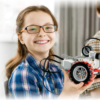 smiling Girl with Robo model